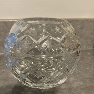 Vintage Crystal Cut  glass Bowl